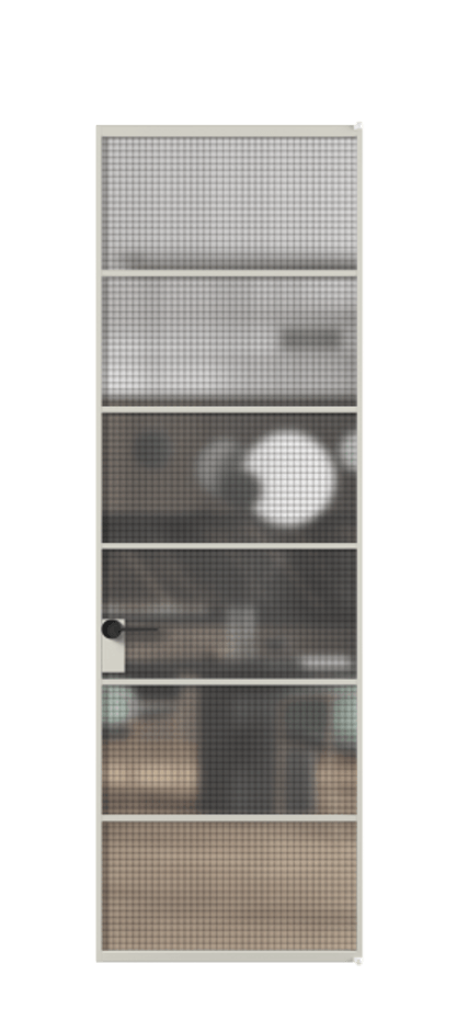 Алюминиевая дверь АЛПЛ040.04 Алюминий тёплый серый  Цена 134930  | Volhovec