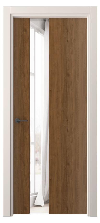 Межкомнатная дверь Фридом 4224 Лесной орех Двустороннее зеркало, триплекс Цена 36539 ₽ | Volhovec