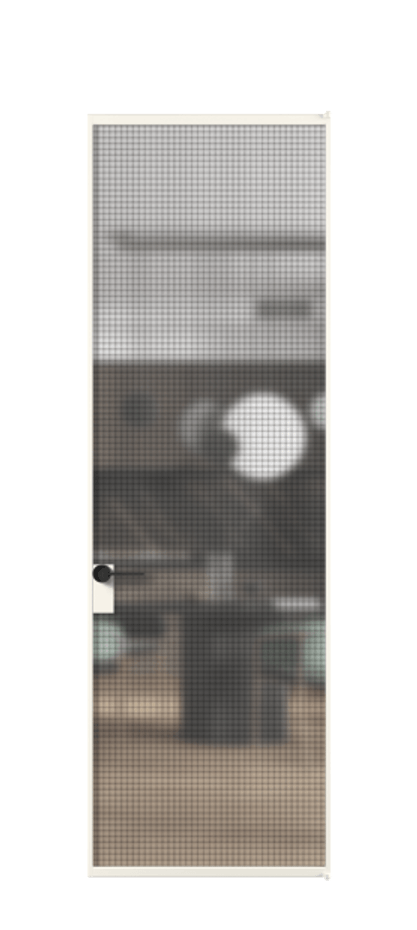 Алюминиевая дверь АЛПЛ040.01 Алюминий пудровый белый  Цена 125570  | Volhovec