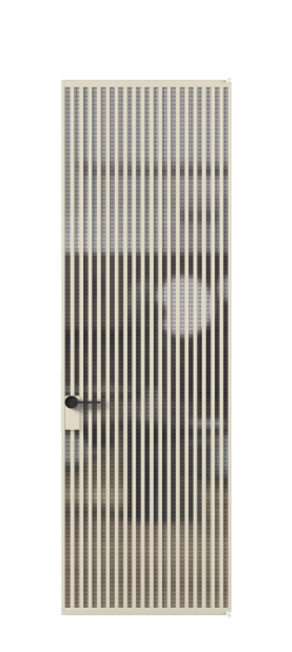 Алюминиевая дверь АЛПЛ040.06 Алюминий бежево-серый  Цена 199890  | Volhovec