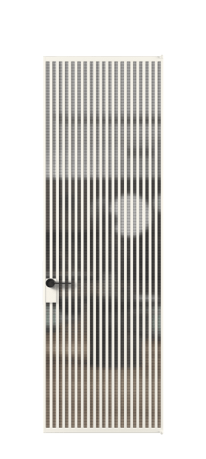 Алюминиевая дверь АЛПЛ040.06 Алюминий пудровый белый  Цена 199890  | Volhovec