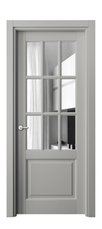 Межкомнатная дверь Toscana Grigliato 6312 Бук нейтральный серый Двустороннее зеркало, триплекс Цена 117199 ₽ | Volhovec