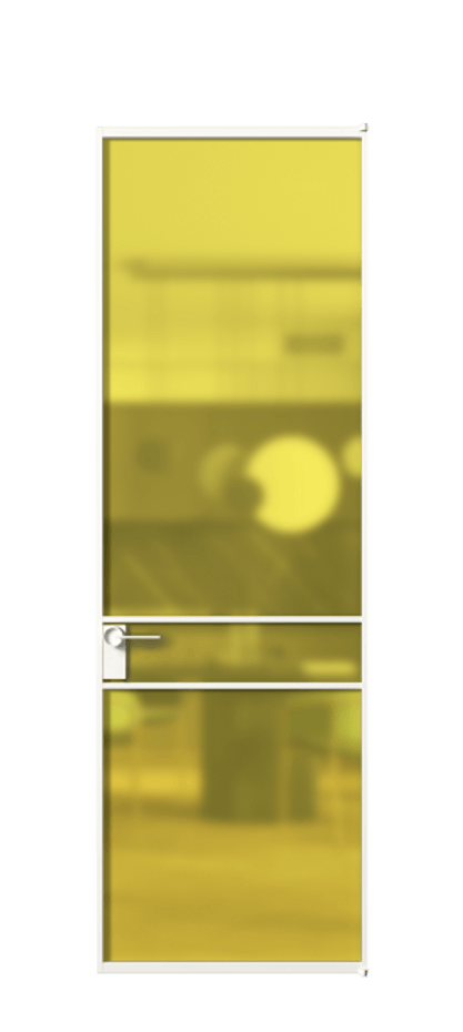 Алюминиевая дверь АЛПЛ040.02 Алюминий Белый Сатинированное жёлтое стекло, триплекс. Без короба бел Цена 120130 Стоимость комплекта двери включает: 1. Полотно (600/650/700/750/800/850/900/950*2000-2400 мм).
2. Короб
3. Комплект фурнитуры (2 торцевые петли и магнитный замок с ответной планкой). Фабрика дверей Волховец 8 (800) 551 43 19 Алюминиевая дверь АЛПЛ040.02 Алюминий Белый Сатинированное жёлтое стекло, триплекс Цена 120130 | Volhovec