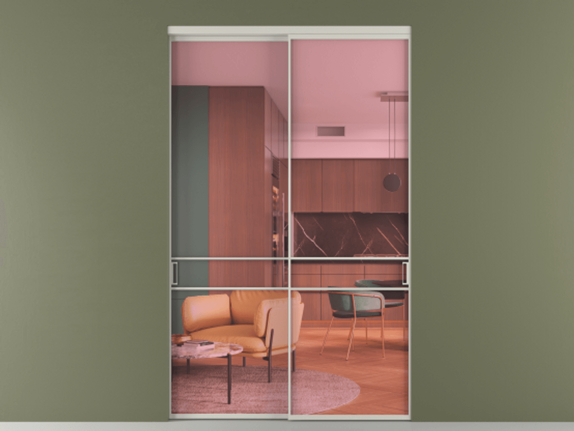 Перегородка Формато внутри проёма 2 створки АЛПР 040.02 Алюминий тёплый серый Прозрачное розовое стекло, триплекс. Цена 432260 ₽ 1. Полотно 2 шт. (800/2100 мм)
2. Комплект установки раздвижной системы
3. Базовый комплект фурнитуры
4.Ручка Рондо. Фабрика дверей Волховец 8 (800) 551 43 19 Перегородка Формато внутри проёма 2 створки АЛПР 040.02 Алюминий тёплый серый Прозрачное розовое стекло, триплекс Цена 432260 ₽ | Volhovec