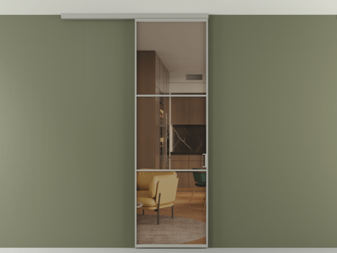 Перегородка Формато вдоль стены на потолок 1 створка АЛПР 040.03 Алюминий нейтральный серый Прозрачное бронзовое стекло, триплекс. Цена 100988 ₽ 1. Полотно 2 шт. (800/2100 мм)
2. Комплект установки раздвижной системы
3. Базовый комплект фурнитуры
4.Ручка Рондо. Фабрика дверей Волховец 8 (800) 551 43 19 Перегородка Формато вдоль стены на потолок 1 створка АЛПР 040.03 Алюминий нейтральный серый Прозрачное бронзовое стекло, триплекс Цена 100988 ₽ | Volhovec