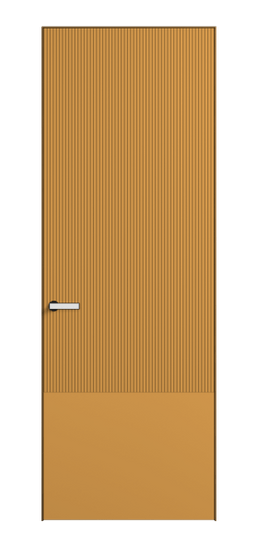 Дверь межкомнатная 8203 Пастельно-жёлтый RAL 1034. Цвет RAL Пастельно-жёлтый RAL 1034. Материал Гладкая эмаль. Коллекция Velvet. Картинка.