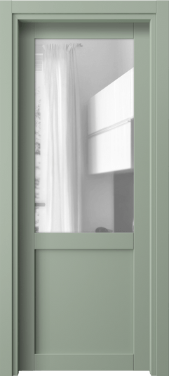 Дверь межкомнатная 2122 ПЭСО ПРОЗ. Цвет ПЭТ светло-оливковый. Материал ПЭТ. Коллекция Neo1. Картинка.