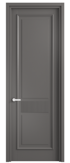 Дверь межкомнатная 6717 МКЛС . Цвет Матовый классический серый. Материал Гладкая эмаль. Коллекция Шарм. Картинка.