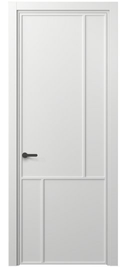 Дверь межкомнатная 8606 МБЛ . Цвет Матовый белоснежный. Материал Гладкая эмаль. Коллекция Frame. Картинка.