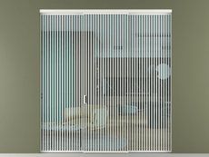 Перегородка Formato внутри проёма 3 створки