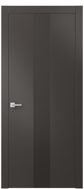 Дверь межкомнатная АКП 8042 МАН Матовый антрацит. Цвет Матовый антрацит. Материал Гладкая эмаль. Коллекция Линия. Картинка.