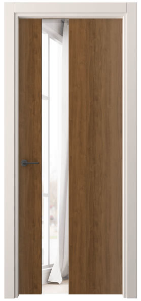 Дверь межкомнатная 4224 ЛОР ДВ ЗЕР. Цвет Лесной орех. Материал Ламинатин. Коллекция Фридом. Картинка.