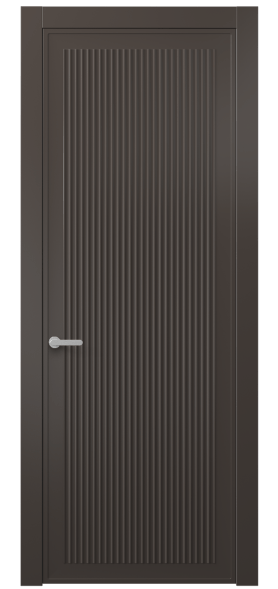 Дверь межкомнатная 8642 МАН . Цвет Матовый антрацит. Материал Гладкая эмаль. Коллекция Альба. Картинка.